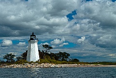 Black Rock Harbor lighthouse in Bridgeport, Connecticut